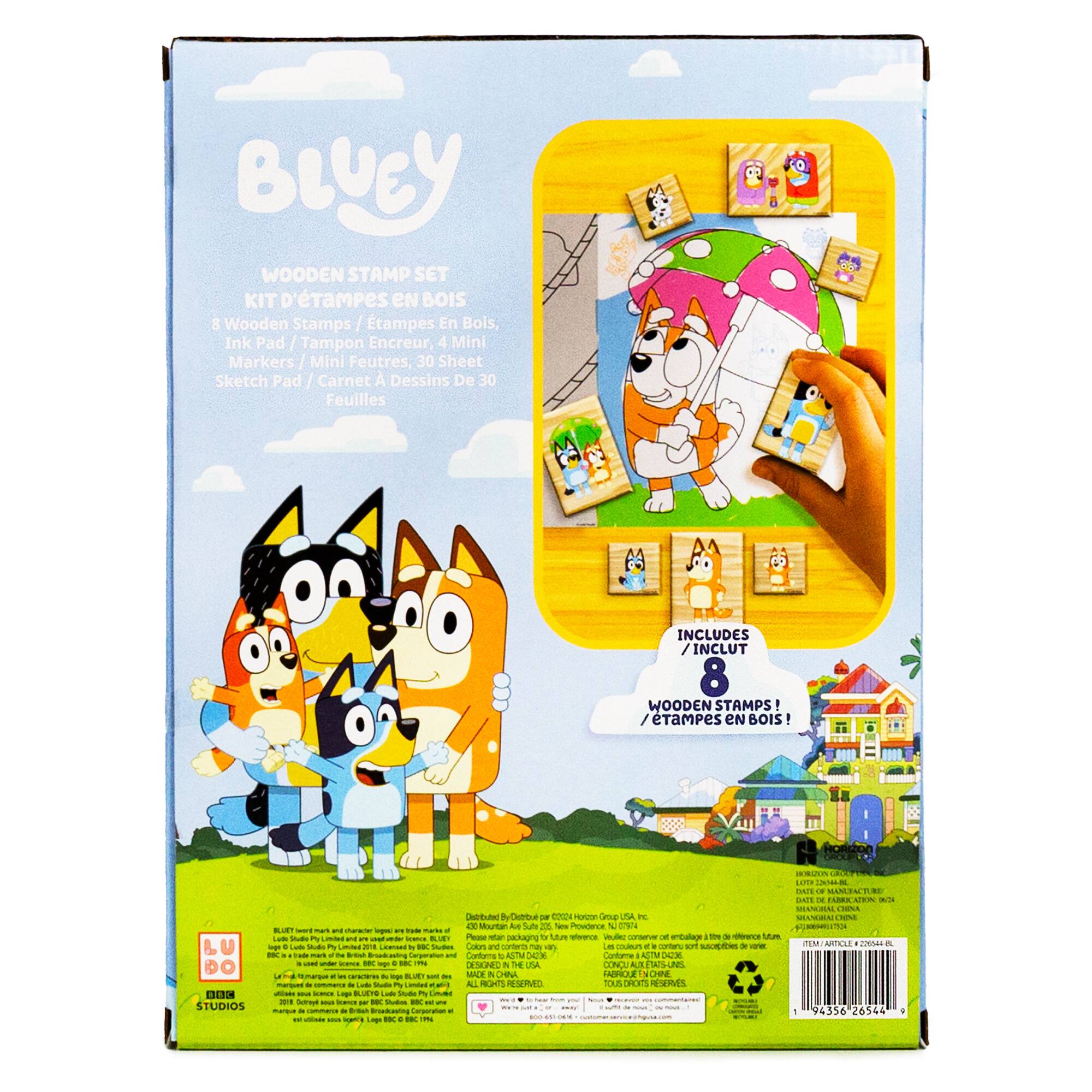Bluey Wooden Stamp Set